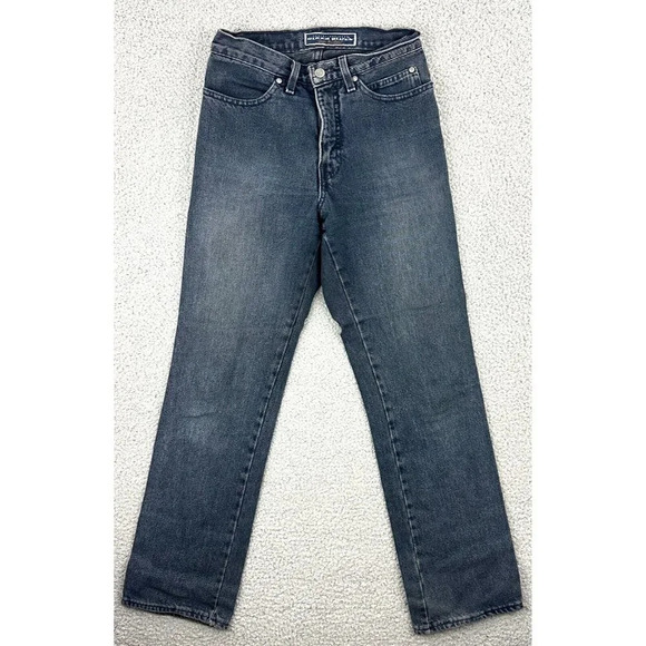 Vintage Harley Davidson Jeans size 28x30 Biker Blues High Waist Charcoal 90s - Picture 3 of 16